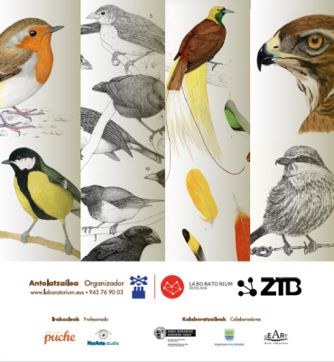 Cartel del taller Uniendo Arte y Ciencia en Bergara V edición
